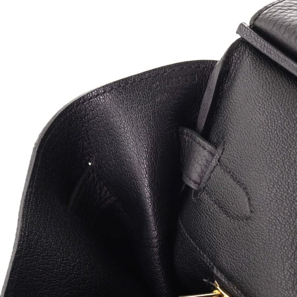 Hermes Birkin Handbag Noir Togo with Gold Hardware 35 Black - Picture 10 of 10